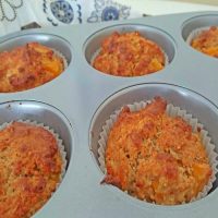 Peaches and Natural Yogurt Breakfast Muffins